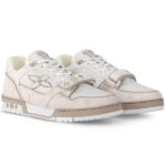 (BEST) Louis Vuitton LV Trainer Velcro 'BEIGE MONOGRAM'