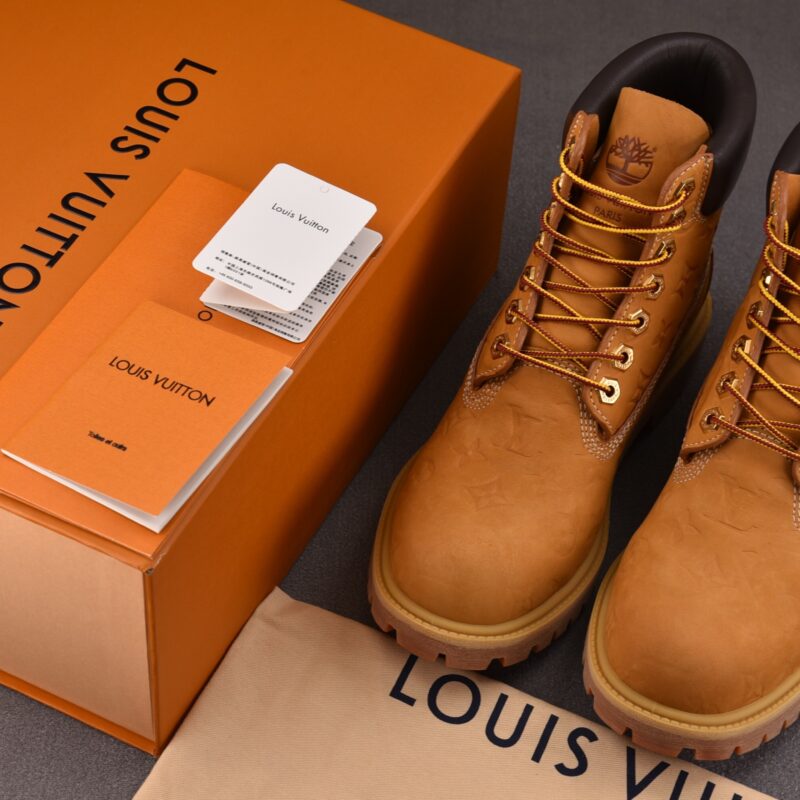 (BEST) Timberland 6 x Louis Vuitton Ankle Boot 'WHEAT MONOGRAM'