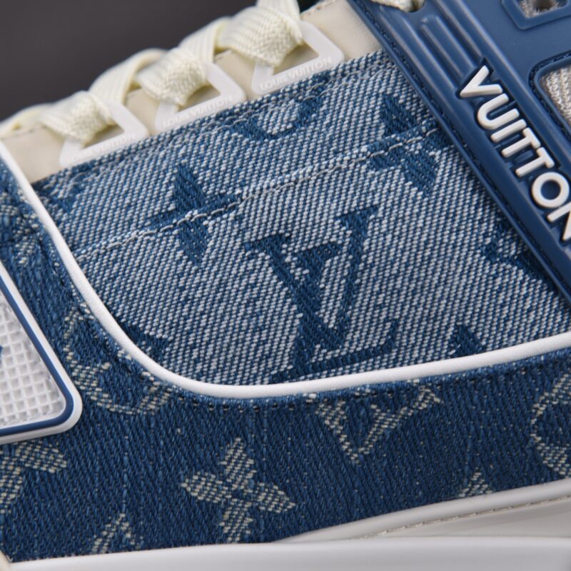 (BEST) Louis Vuitton Trainer by Virgil Abloh 'BLUE MONOGRAM'