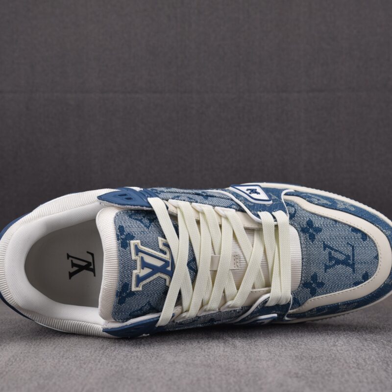 (BEST) Louis Vuitton Trainer by Virgil Abloh 'BLUE MONOGRAM'