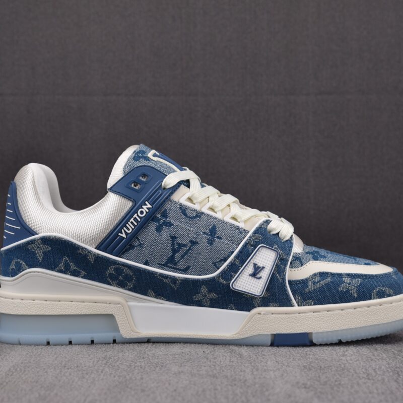 (BEST) Louis Vuitton Trainer by Virgil Abloh 'BLUE MONOGRAM'