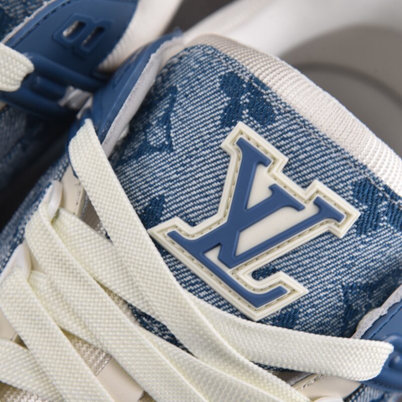 (BEST) Louis Vuitton Trainer by Virgil Abloh 'BLUE MONOGRAM'