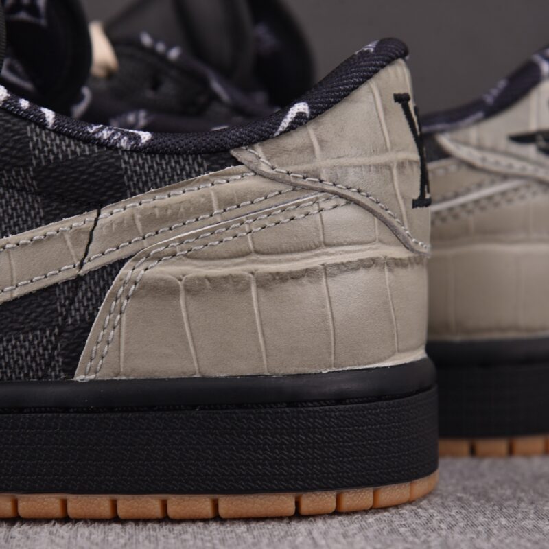 (BEST) Louis Vuitton x Air Jordan 1 Low 'CROCODILE SHADOW'