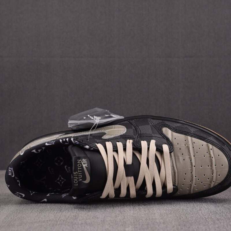 (BEST) Louis Vuitton x Air Jordan 1 Low 'CROCODILE SHADOW'