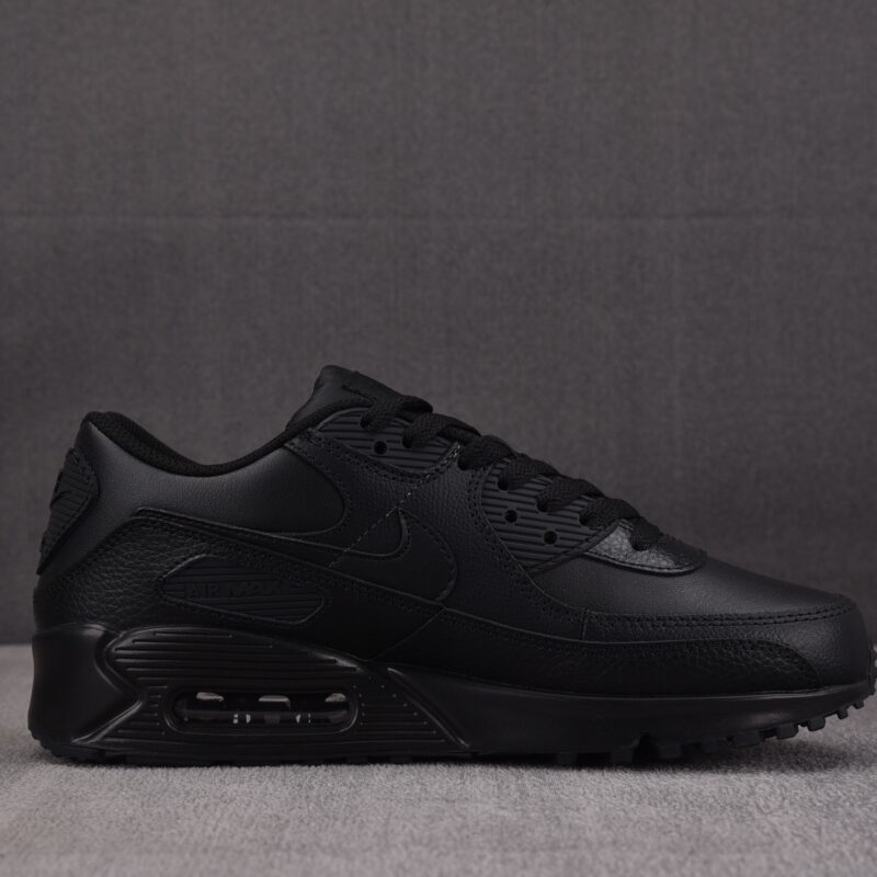 (BEST) Nike Air Max 90 Leather 'TRIPLE BLACK'
