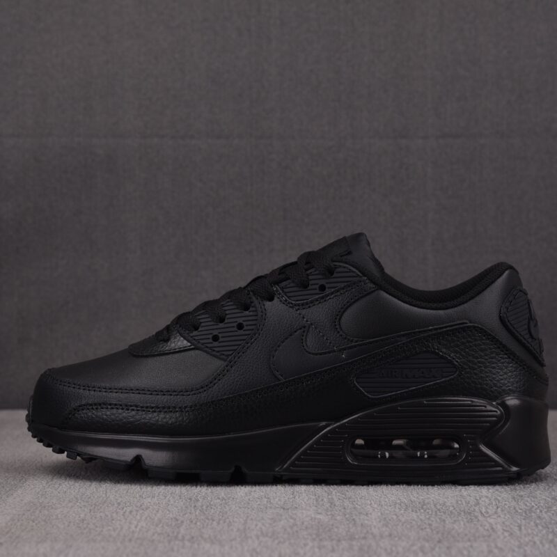(BEST) Nike Air Max 90 Leather 'TRIPLE BLACK'