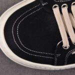 (BEST) Rick Owens Canvas Vintage ‘BLACK MILK WHITE’ Sneakers