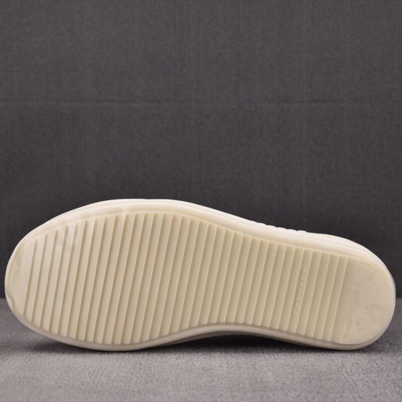 (BEST) Rick Owens Canvas Vintage ‘BLACK MILK WHITE’ Sneakers