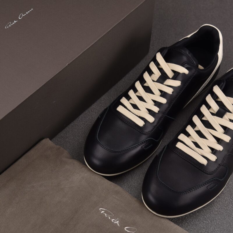(BEST) Rick Owens Concordians Minimal Sneaker 'BLACK MILK'