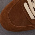 (BEST) Rick Owens Minimal Sneak Suede Leather Panel Sneakers 'BROWN'