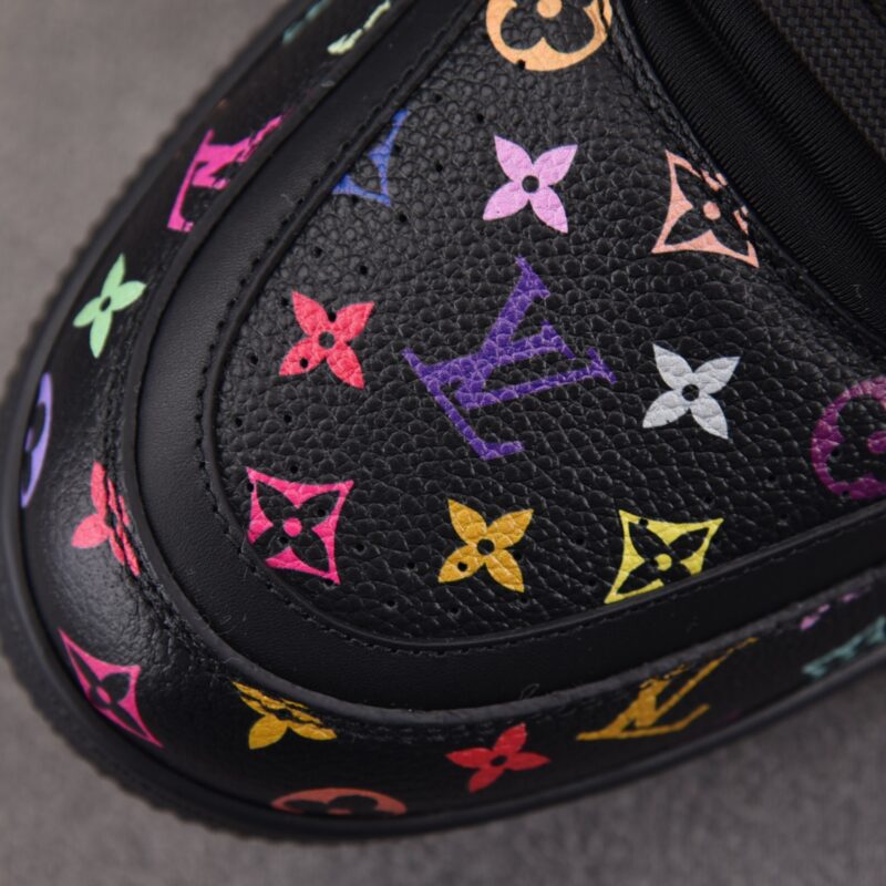 (BEST) Takashi Murakami x Louis vuitton LV Trainer Sneaker ‘BLACK’