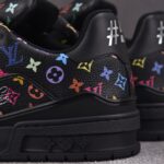 (BEST) Takashi Murakami x Louis vuitton LV Trainer Sneaker ‘BLACK’