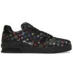 (BEST) Takashi Murakami x Louis vuitton LV Trainer Sneaker ‘BLACK’