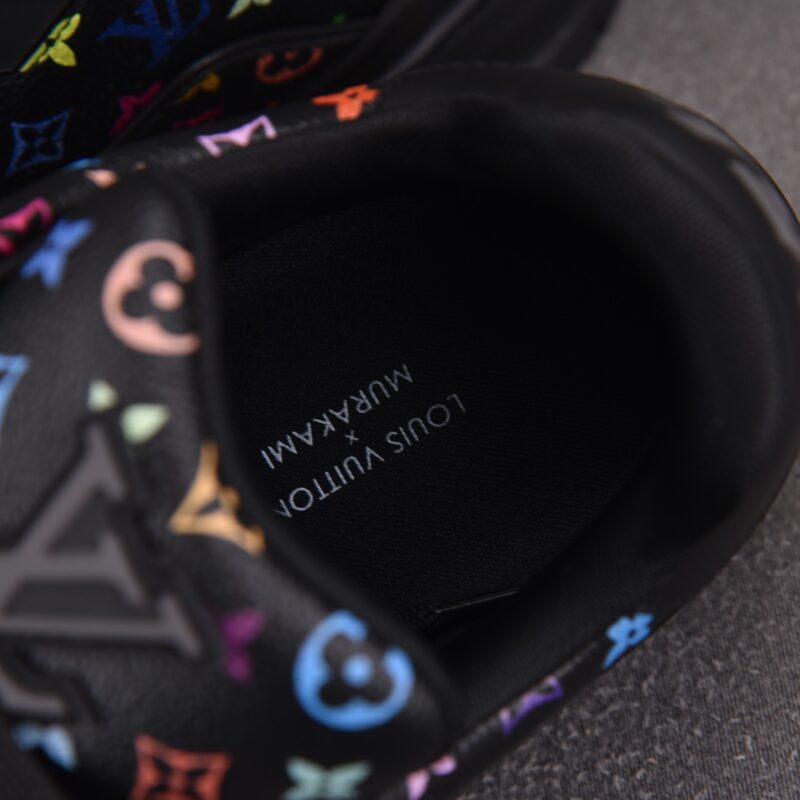 (BEST) Takashi Murakami x Louis vuitton LV Trainer Sneaker ‘BLACK’