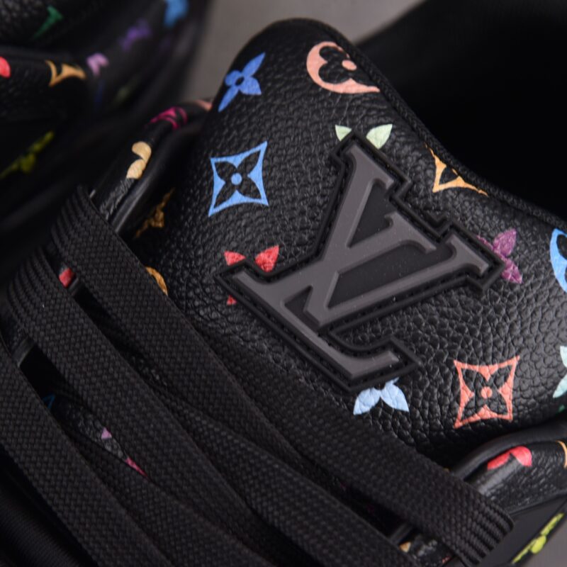 (BEST) Takashi Murakami x Louis vuitton LV Trainer Sneaker ‘BLACK’