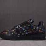 (BEST) Takashi Murakami x Louis vuitton LV Trainer Sneaker ‘BLACK’