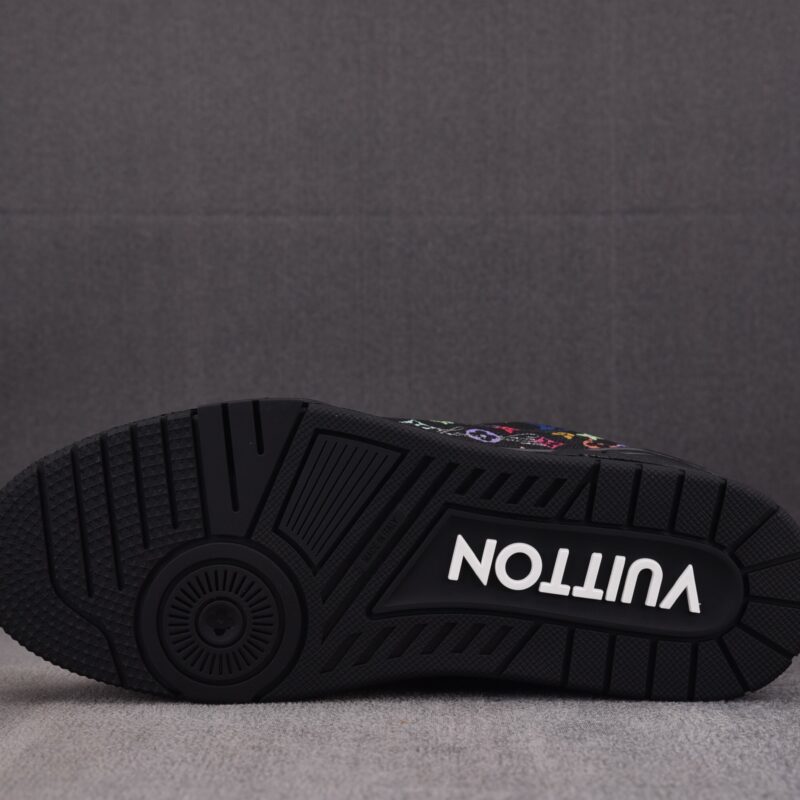 (BEST) Takashi Murakami x Louis vuitton LV Trainer Sneaker ‘BLACK’