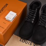 (BEST) Timberland 6 x Louis Vuitton Ankle Boot 'BLACK MONOGRAM'