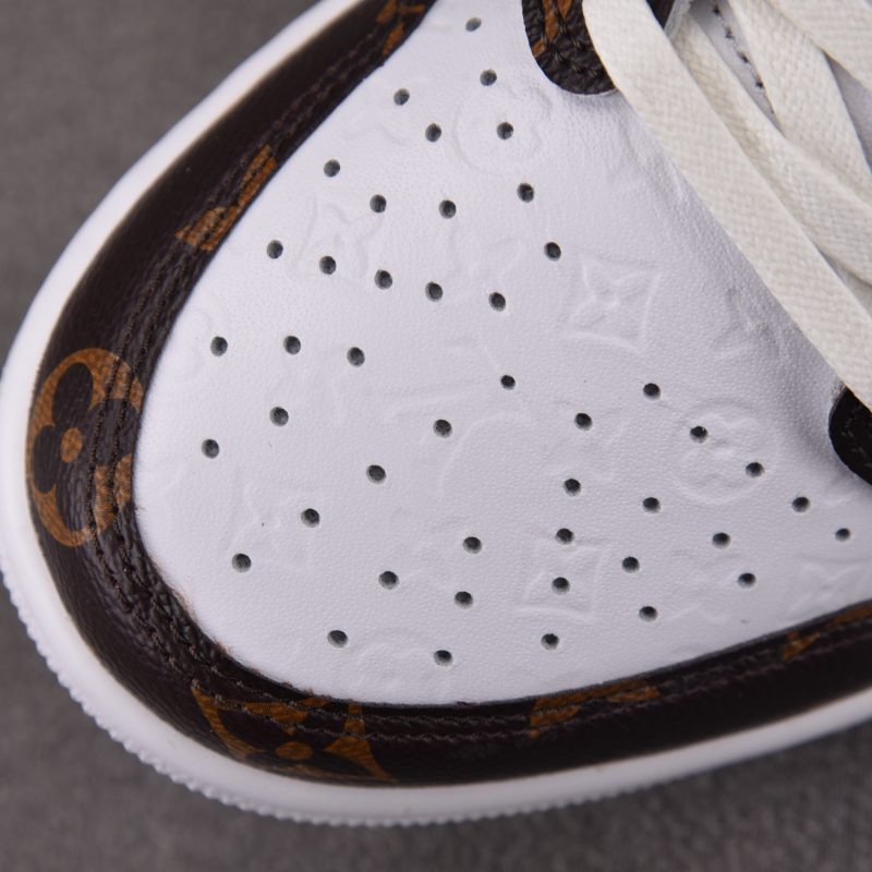 (BEST) Jordan 1 Low Travis Scott x LV x OFF-WHITE 'Brown'