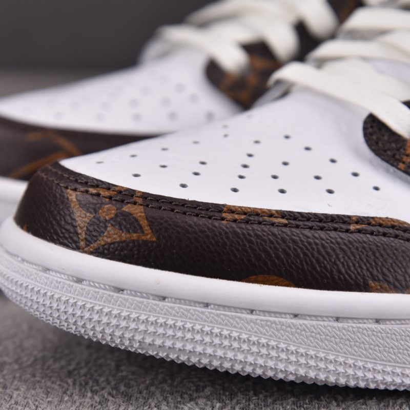 (BEST) Jordan 1 Low Travis Scott x LV x OFF-WHITE 'Brown'