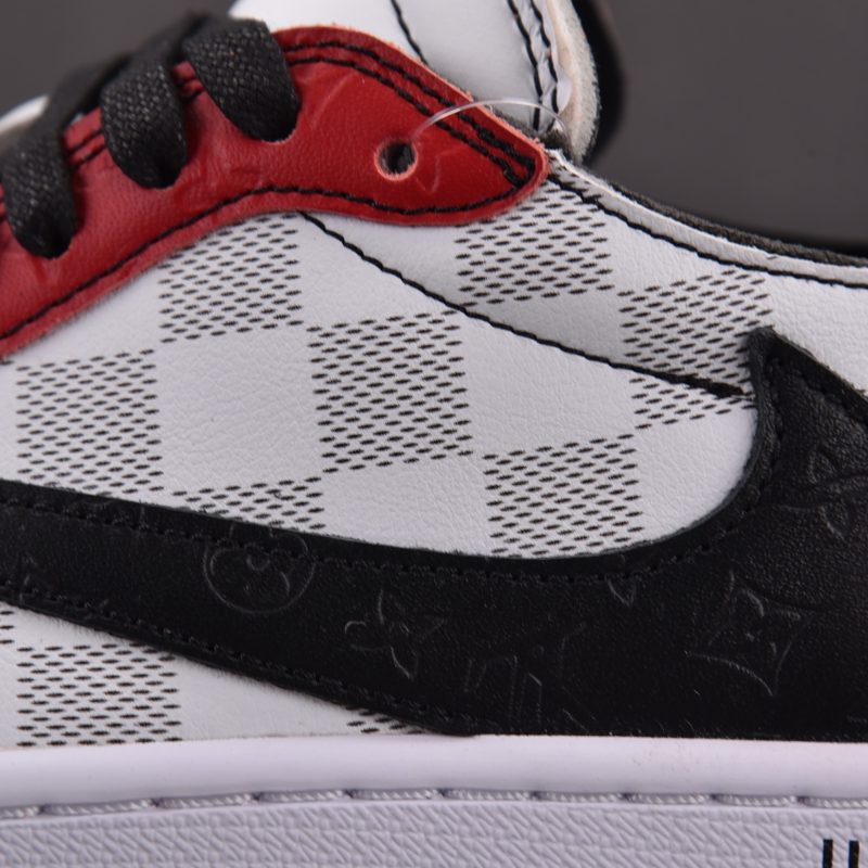 (BEST) Jordan 1 Low Travis Scott x LV x OFF-WHITE 'Red'
