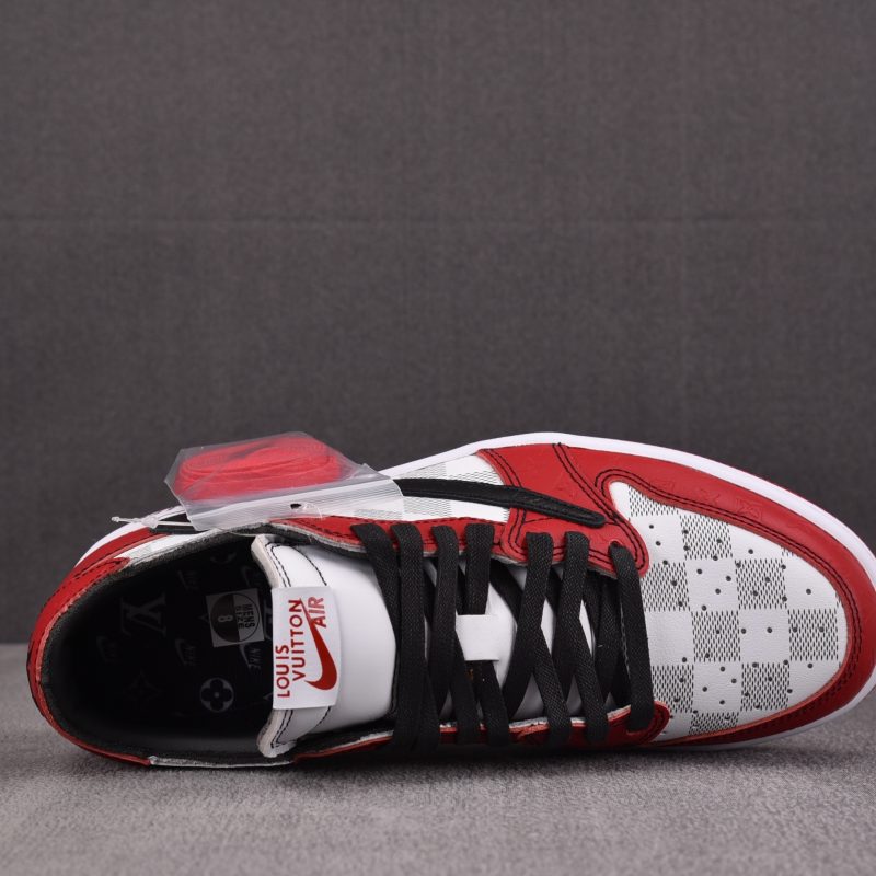 (BEST) Jordan 1 Low Travis Scott x LV x OFF-WHITE 'Red'