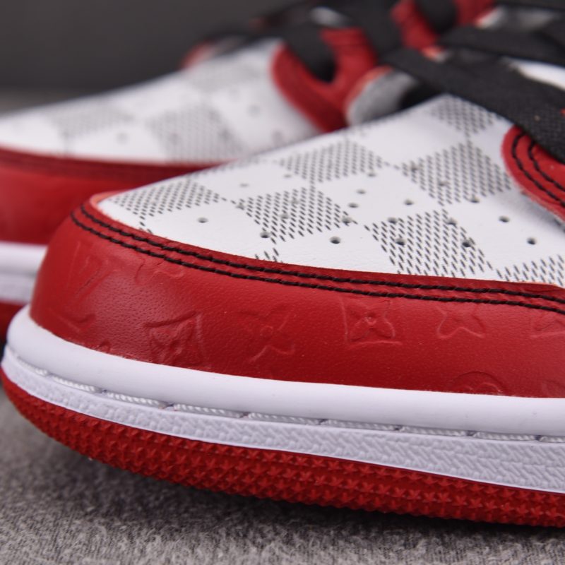 (BEST) Jordan 1 Low Travis Scott x LV x OFF-WHITE 'Red'