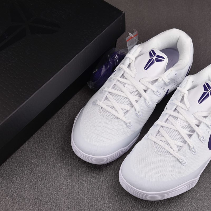 (BEST) Kobe 9 Elite Low EM Protro White Court Purple