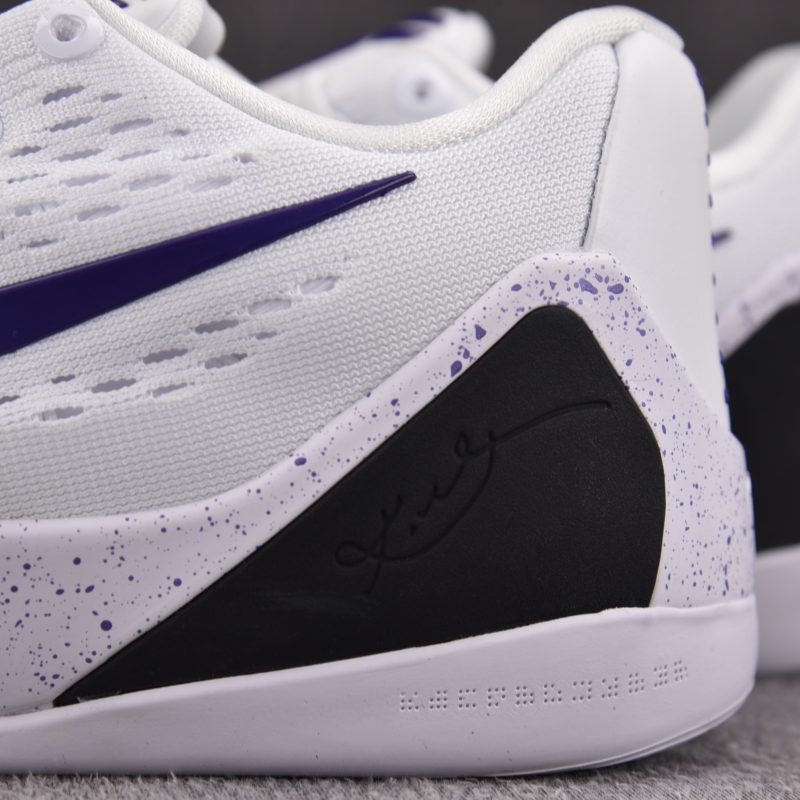 (BEST) Kobe 9 Elite Low EM Protro White Court Purple