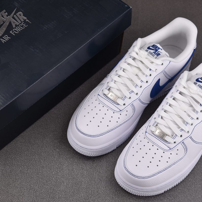 (BEST) Air Force 1 Low '07 LV8 White Deep Royal Blue