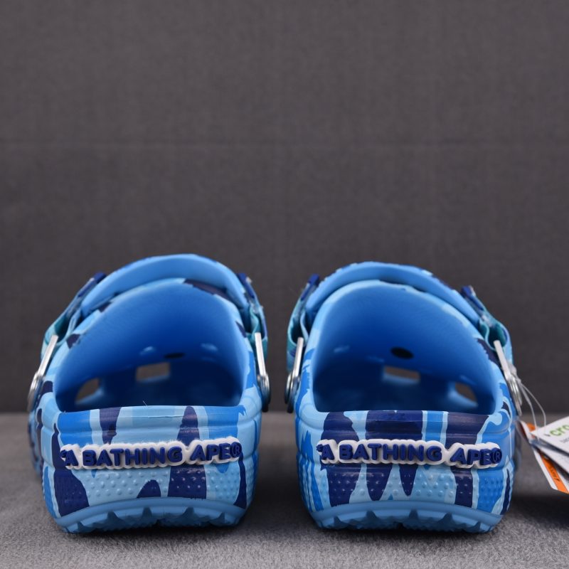 (BEST) BAPE x Crocs Classic Clog 'Blue Camo'