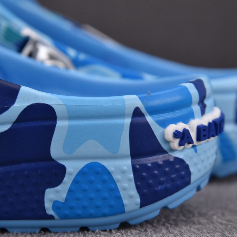 (BEST) BAPE x Crocs Classic Clog 'Blue Camo'