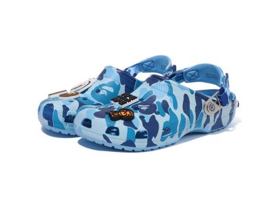(BEST) BAPE x Crocs Classic Clog 'Blue Camo'