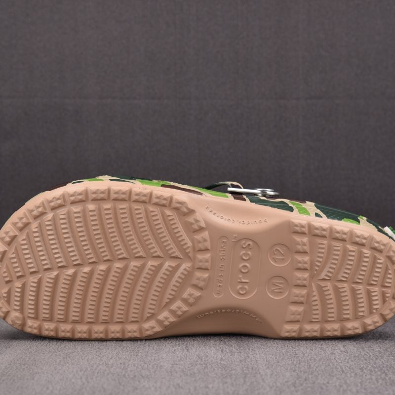 (BEST) BAPE x Crocs Classic Clog 'Green Camo'