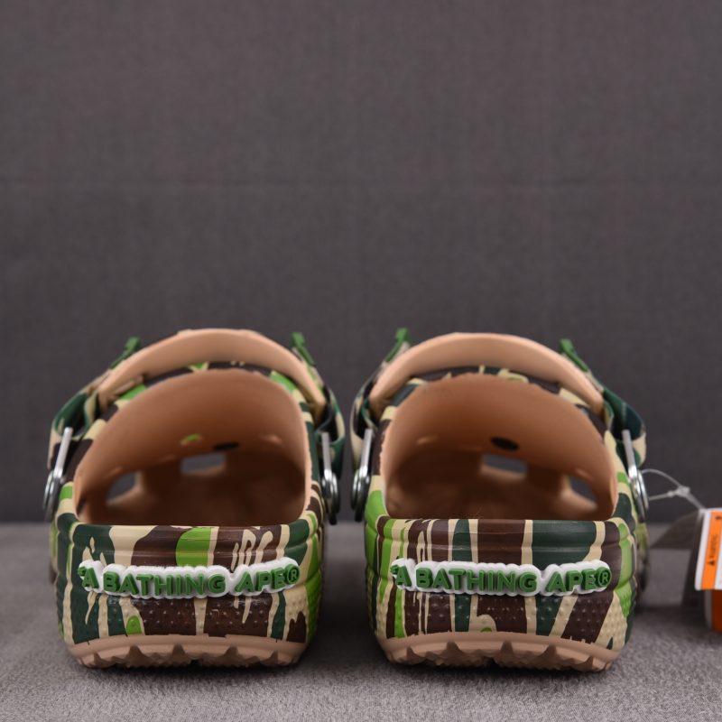 (BEST) BAPE x Crocs Classic Clog 'Green Camo'