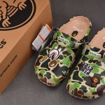 (BEST) BAPE x Crocs Classic Clog 'Green Camo'