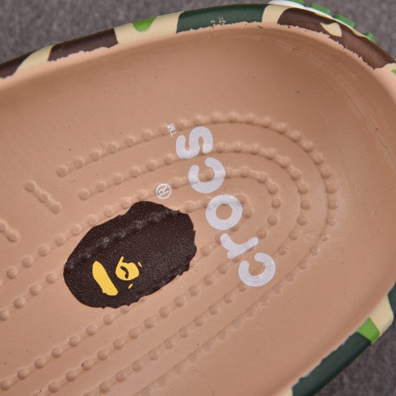 (BEST) BAPE x Crocs Classic Clog 'Green Camo'