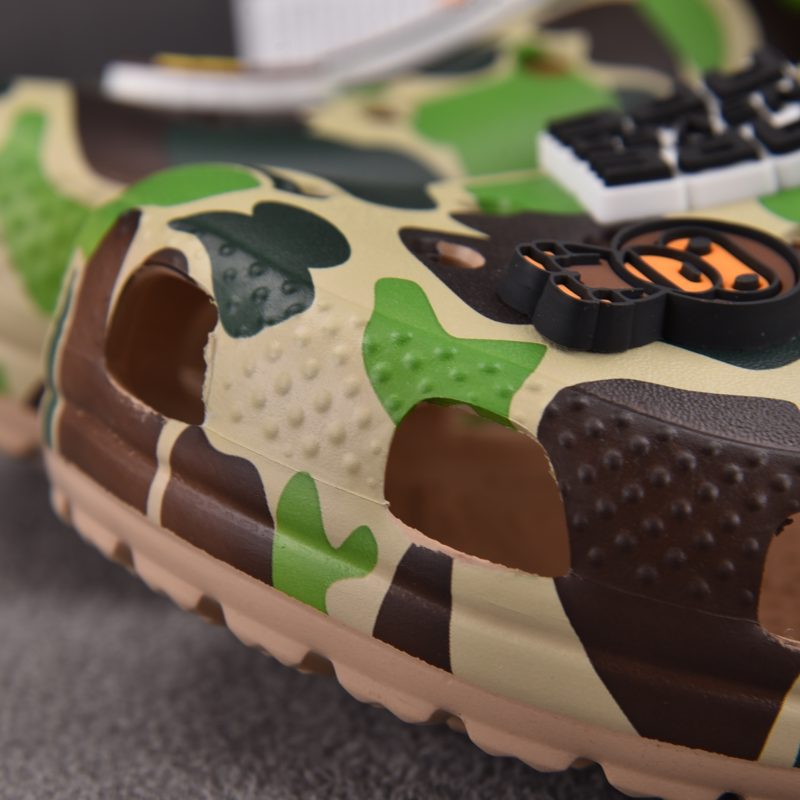 (BEST) BAPE x Crocs Classic Clog 'Green Camo'