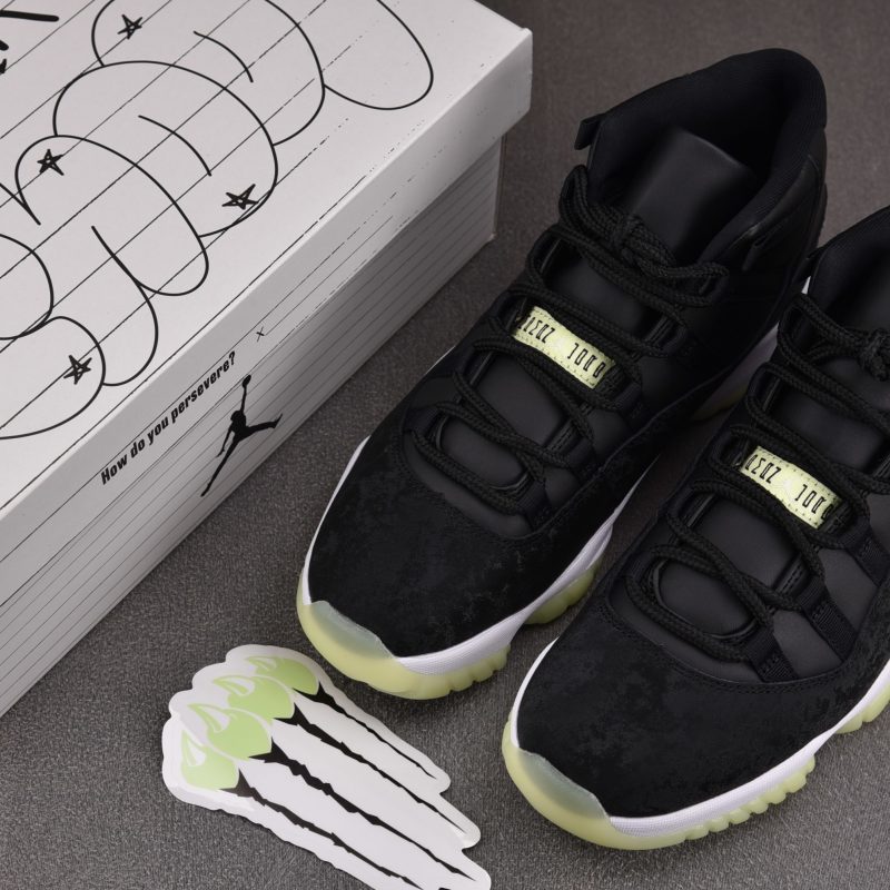 (BEST) Jordan 11 Retro 'Black Barely Volt'