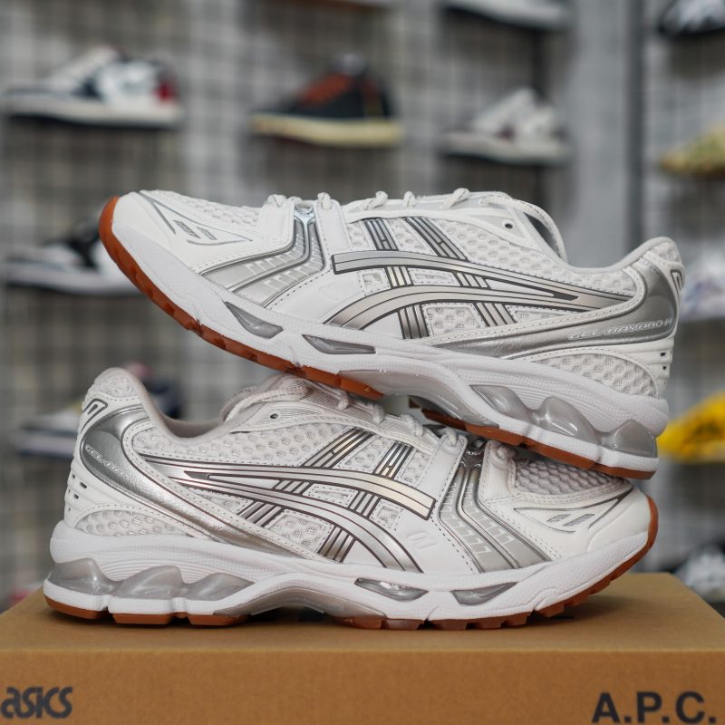 (BEST) ASICS Gel-Kayano 14 A.P.C. 'White Pure Silver'