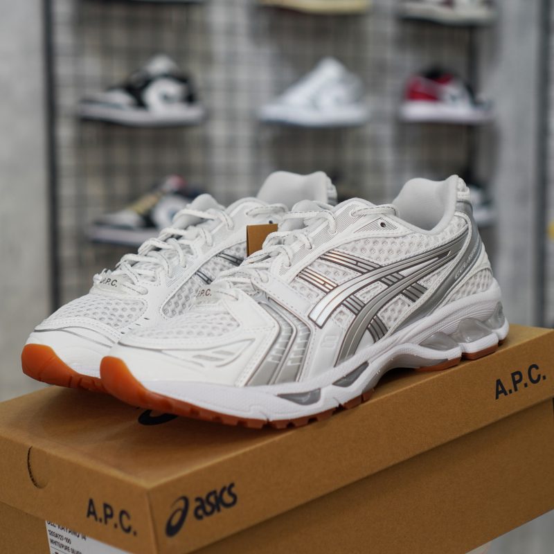 (BEST) ASICS Gel-Kayano 14 A.P.C. 'White Pure Silver'