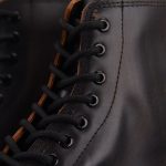 (BEST) Balenciaga Black & Brown Strike Lace-Up Boots Black Brown