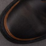 (BEST) Balenciaga Black & Brown Strike Lace-Up Boots Black Brown