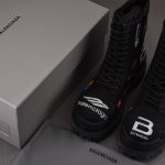 (BEST) Balenciaga Black Combat Strike L20 'Skiwear' Boots