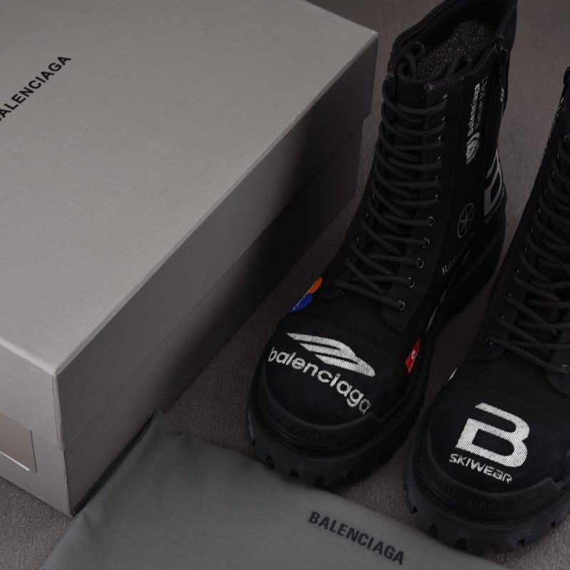 (BEST) Balenciaga Black Combat Strike L20 'Skiwear' Boots