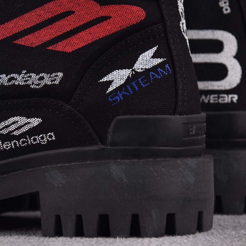(BEST) Balenciaga Black Combat Strike L20 'Skiwear' Boots