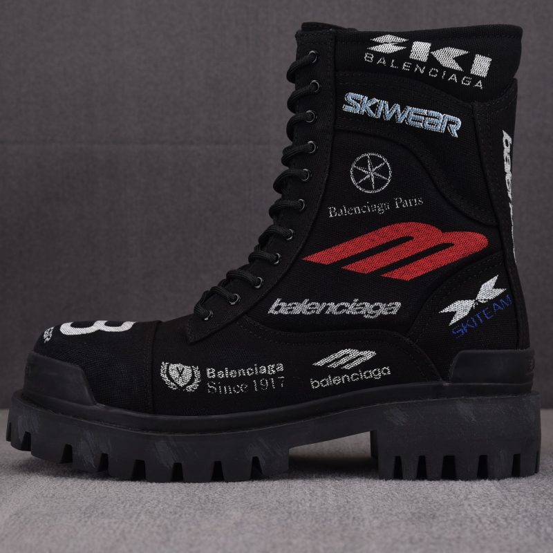 (BEST) Balenciaga Black Combat Strike L20 'Skiwear' Boots