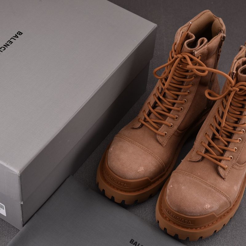 (BEST) Balenciaga Combat Strike Boot in 'Brown'