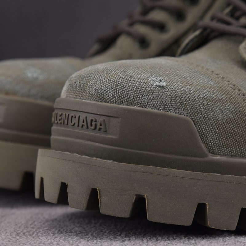 (BEST) Balenciaga Combat Strike Boots in 'Beige Olive'