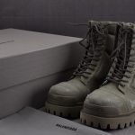 (BEST) Balenciaga Combat Strike Boots in 'Beige Olive'